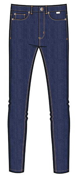 M&S - MKC41 -Mid Indigo skinny fit jeans