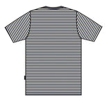 M&S - MKC95 - Navy and Cream striped short-sleeve standard fit jersey top