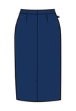 NW744 Female Fit Navy Skirt